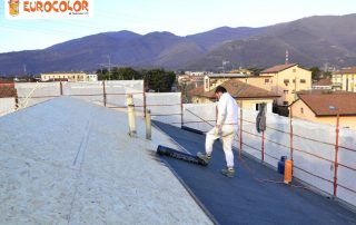 Tetto in lavorazione